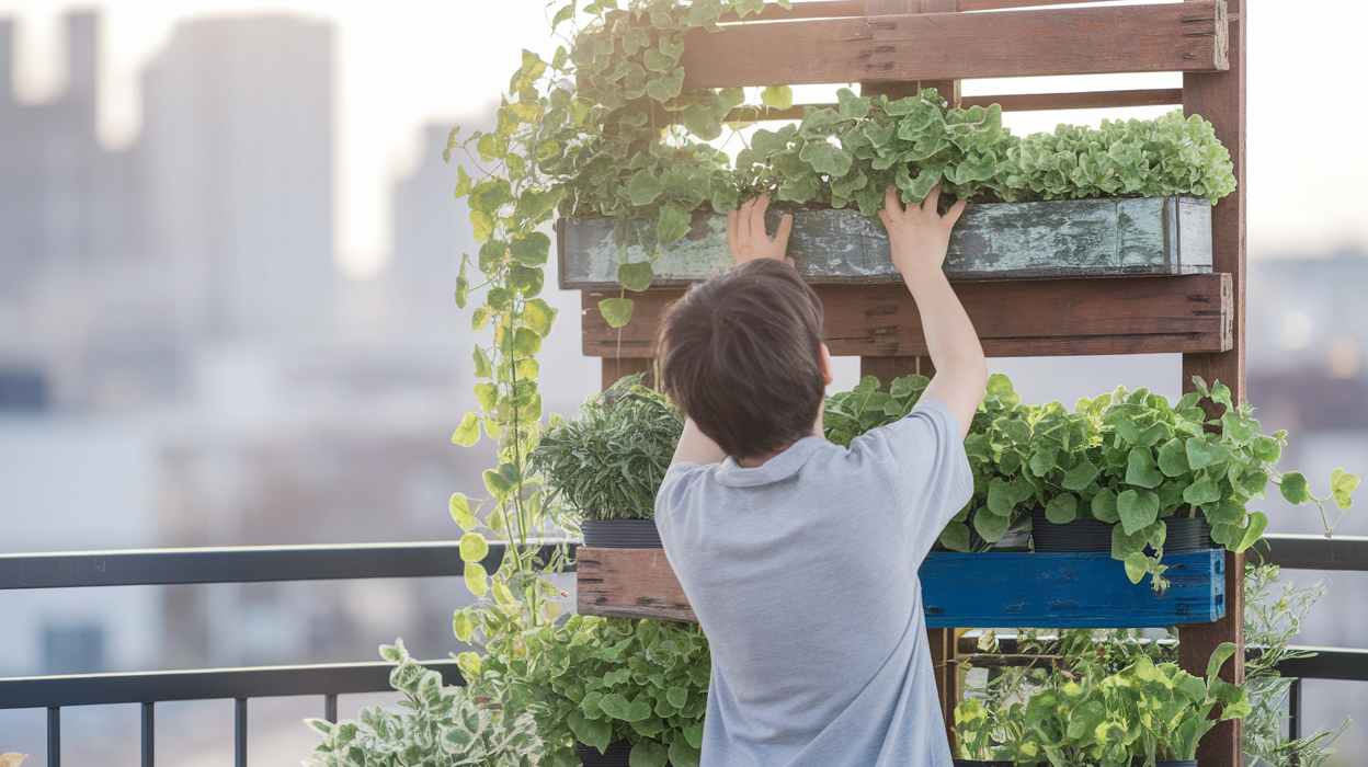 Comment créer un jardin vertical à partir de matériaux récupérés ?